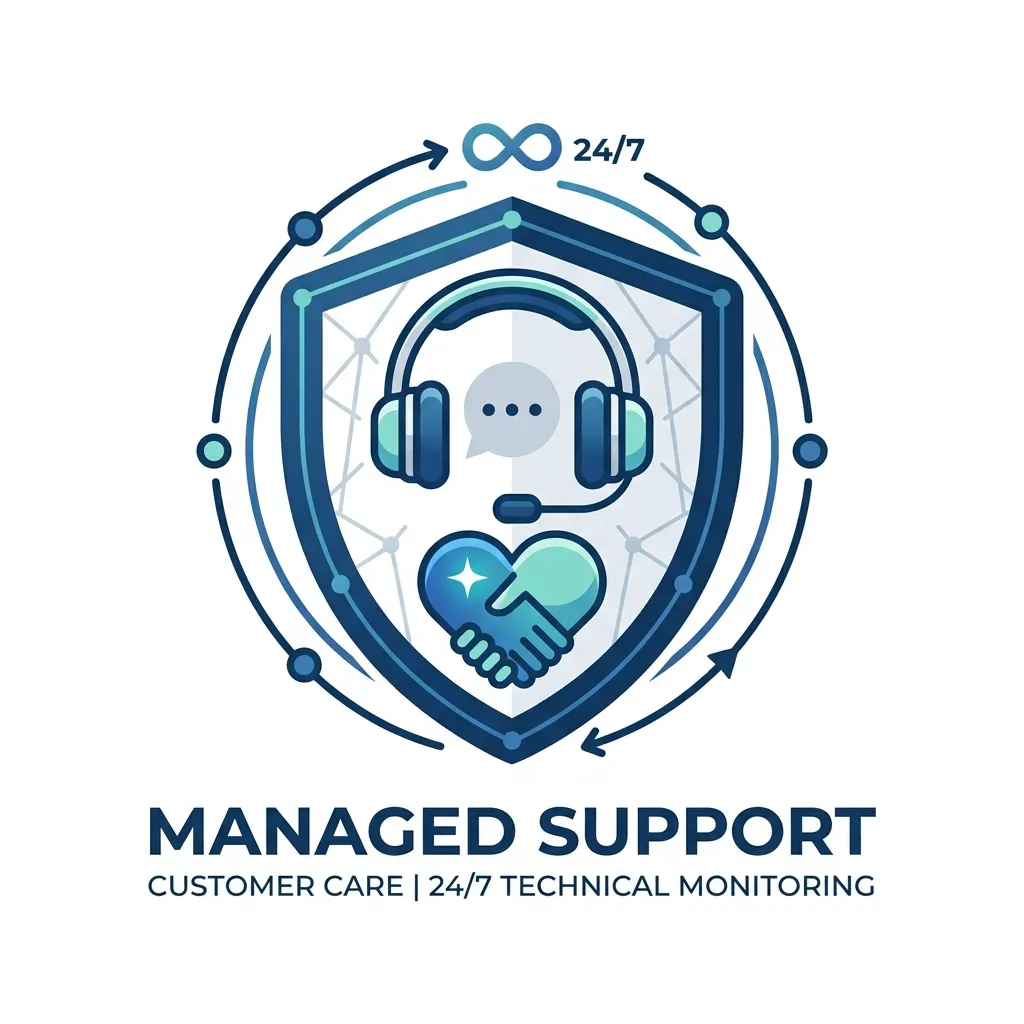 Managed Support FAQ Illustration